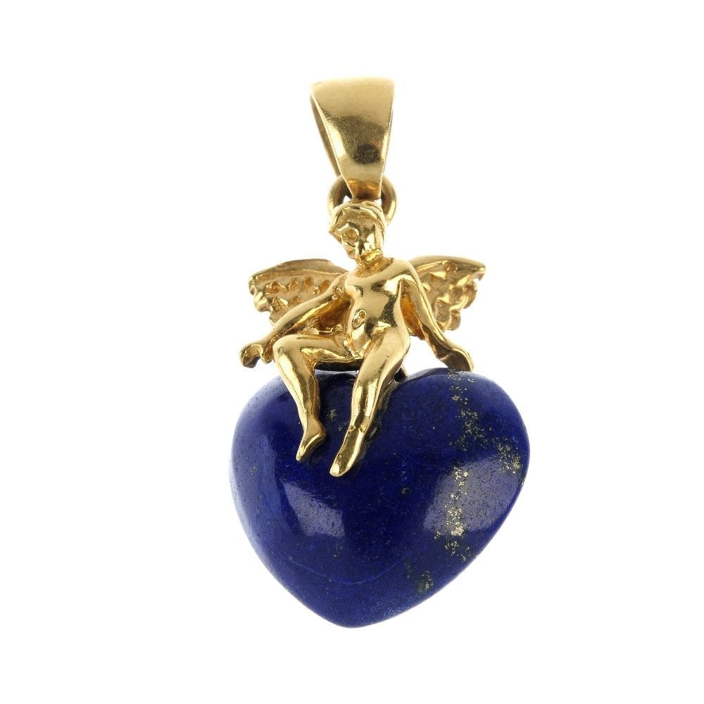 lapis lazuli heart pendant