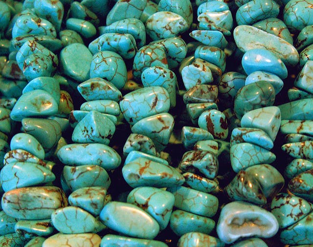 turquoise symbolism - beads