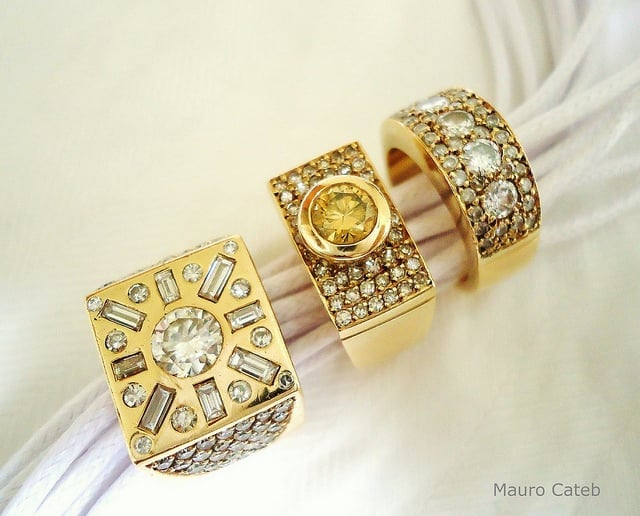 yellow gold and diamonds