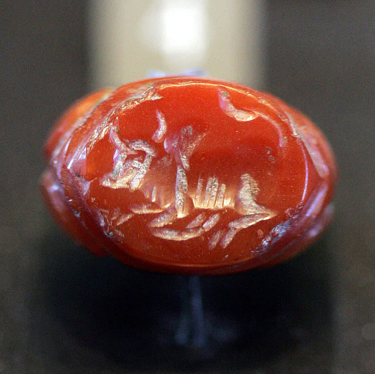 carnelian symbolism - Sassanid era seal