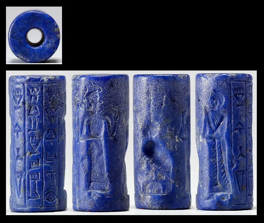 cylinder seal - Mesopotamia