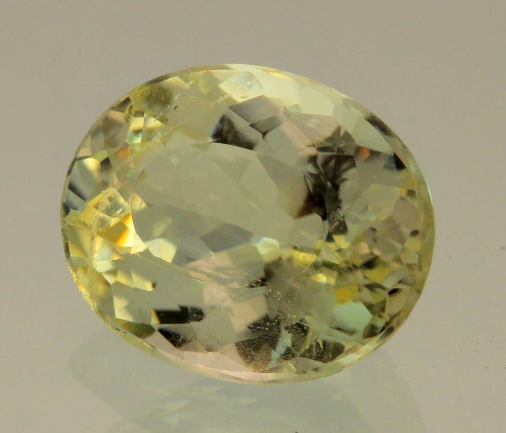 oval-cut euclase - Russia