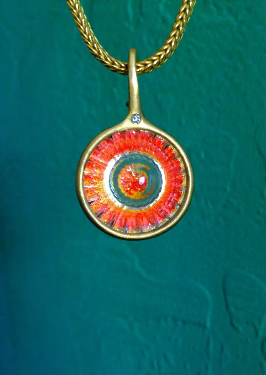 realgar - wheel of light pendant