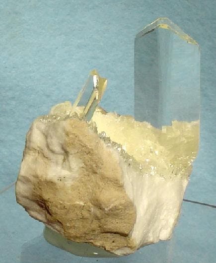 selenite crystals on alabaster - Spain