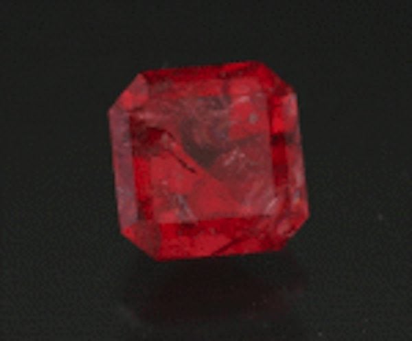 square step-cut eudialyte - Canada