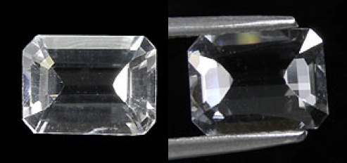 hambergite - emerald cut