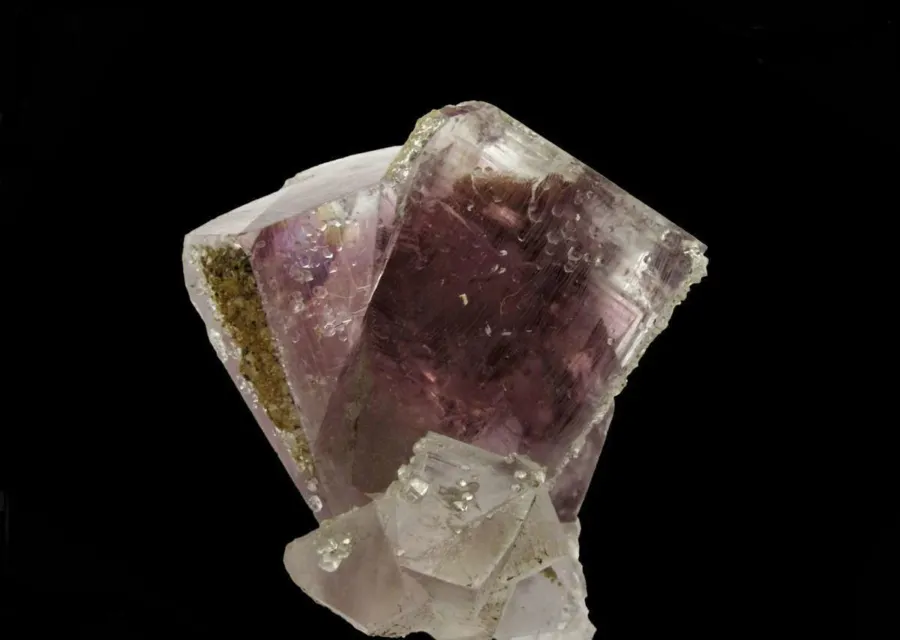 fluorite with quartz crystal