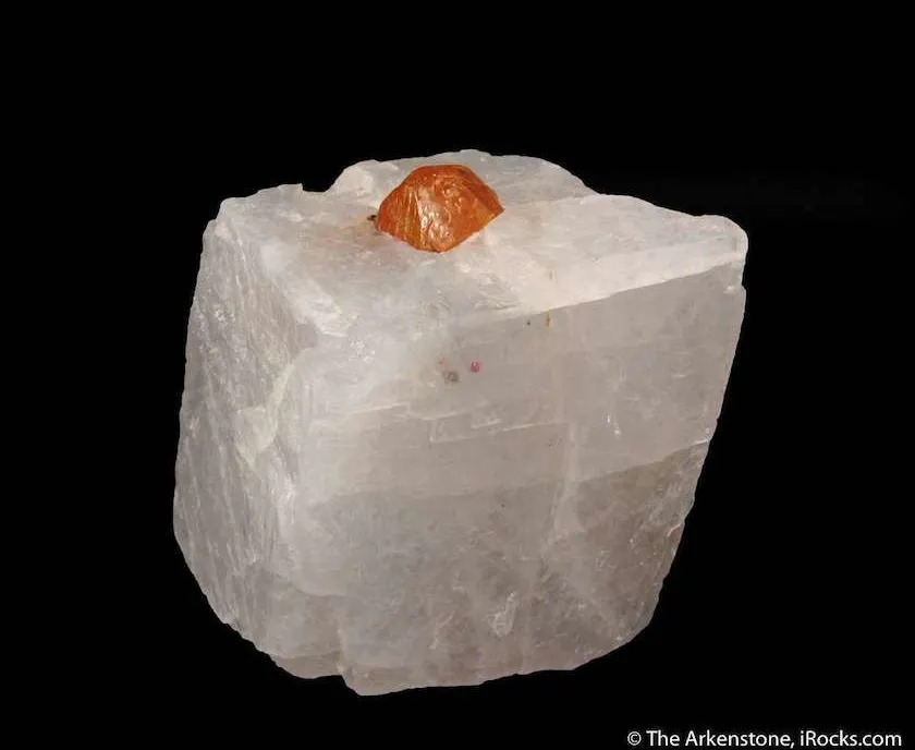 norbergite crystal, normal light, Myanmar - humite mineral series