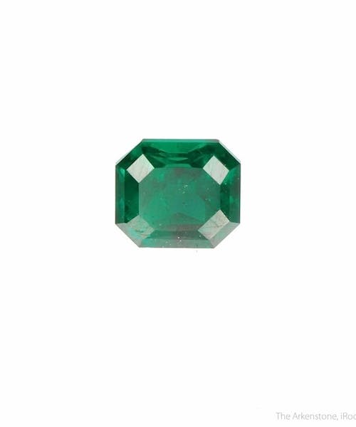 emerald-cut dioptase - Namibia