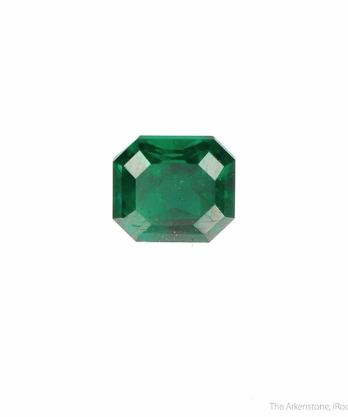 emerald-cut dioptase - Namibia