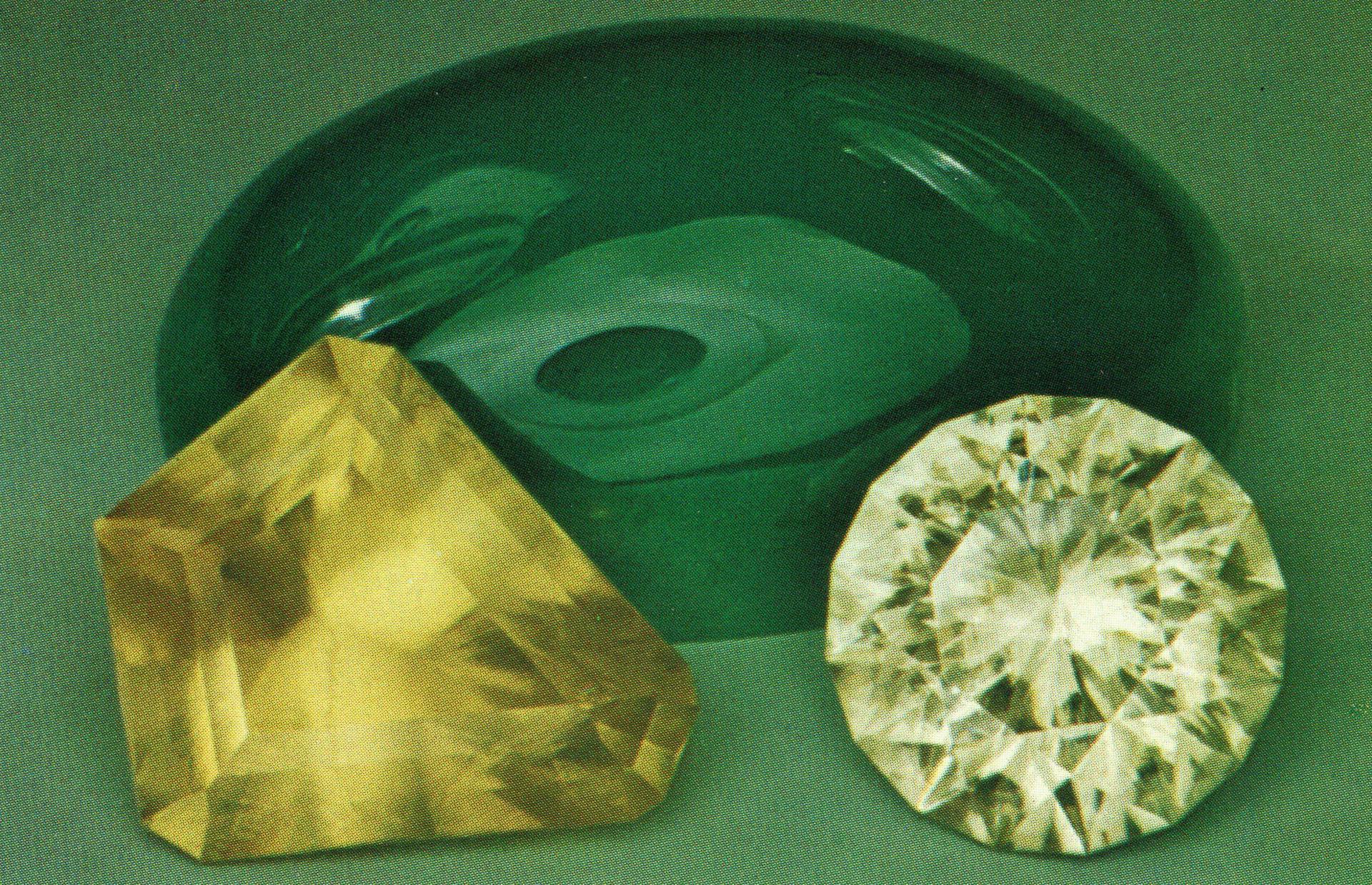 cut smithsonite gems - Namibia