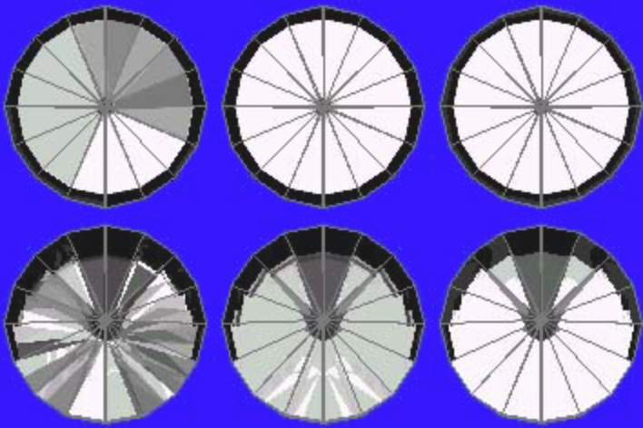 41° Pavilion and 13° Crown Ray Traces