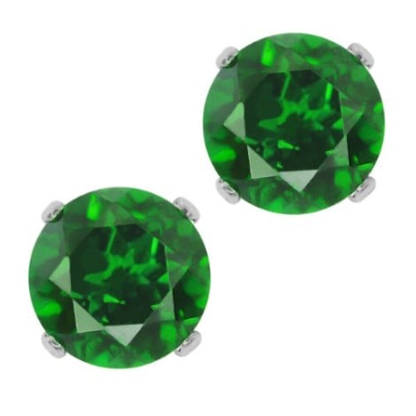 chrome diopside earrings