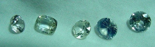 native-cut sapphires