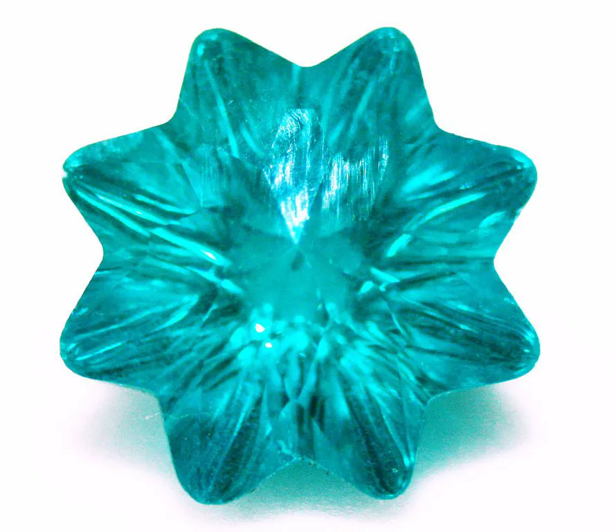 star-cut teal cubic zirconia - specific gravity values
