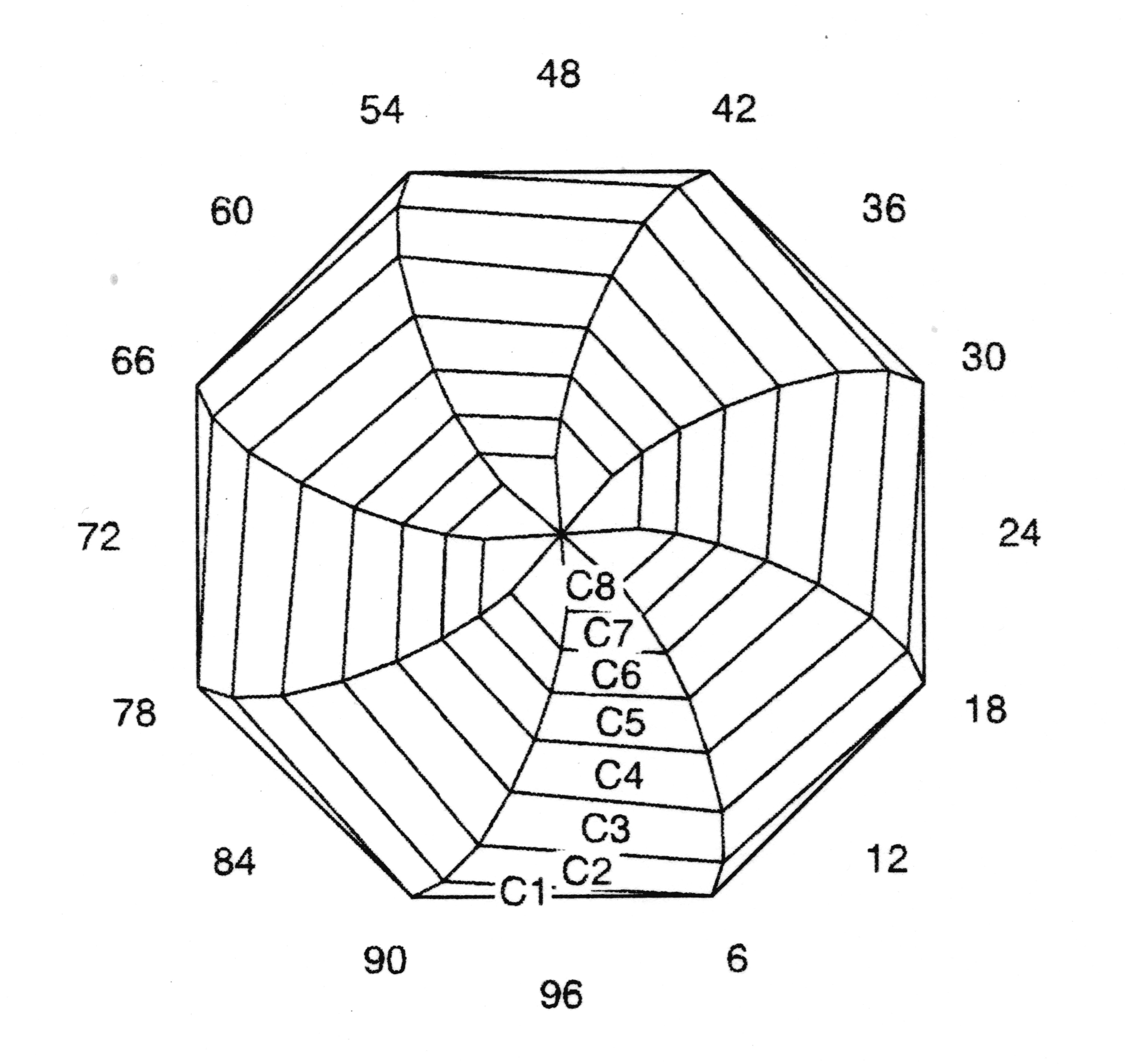 Chinese Lantern #3: Faceting Design Diagram