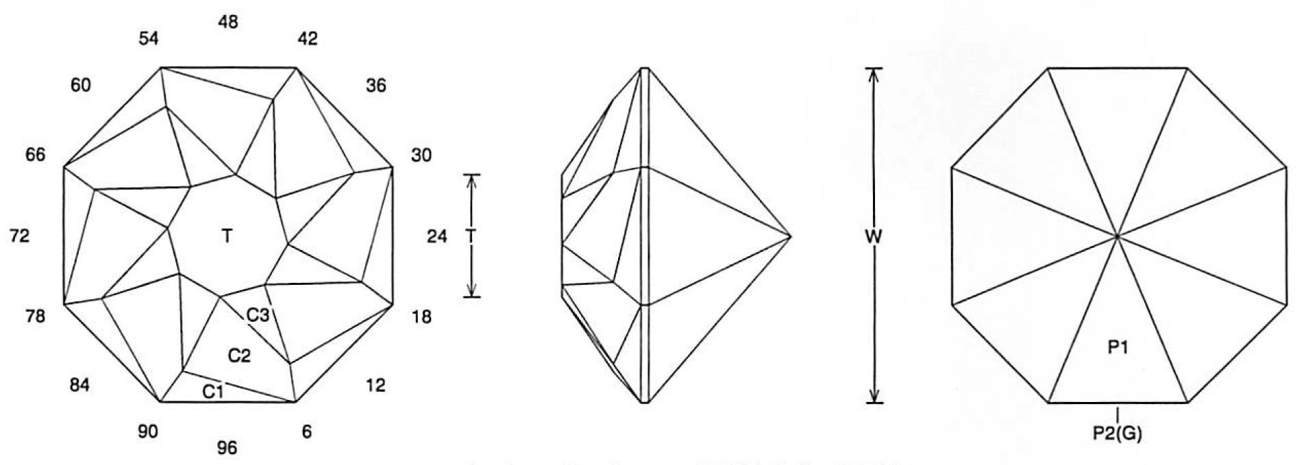 Spiral Sun: Faceting Design Diagram