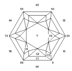 Step Flower: Faceting Design Diagram