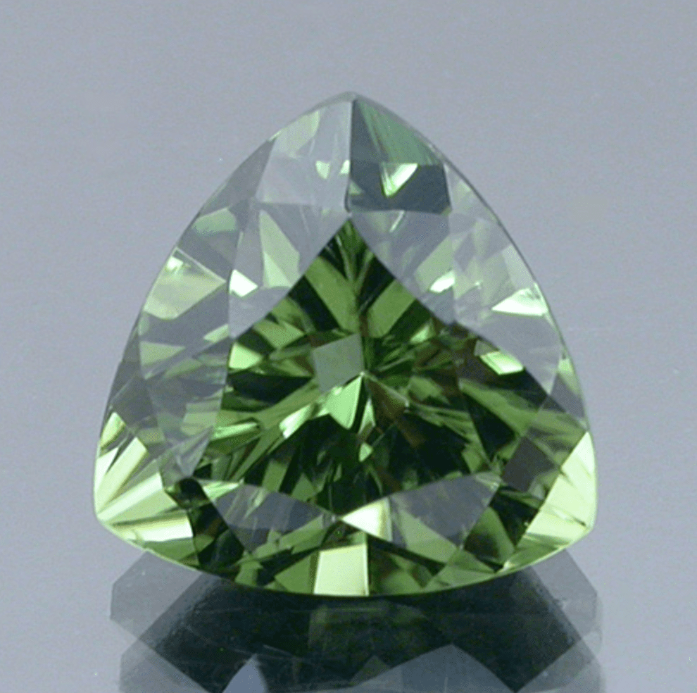 Trillion cut diopside - odd symmetry designs