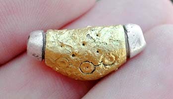 gold paint - precious metal clay jewelry