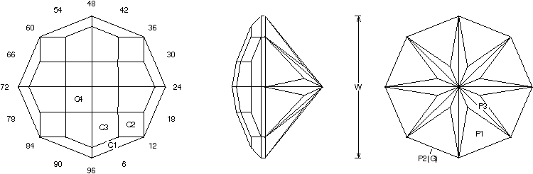 Cornered gem design by Jeff Graham © 2000.