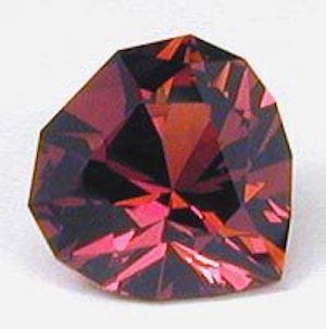 Rose Heart - malaya garnet