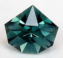 blue tourmaline Origami Star - cutting and selling gemstones