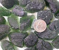 moldavite faceting rough