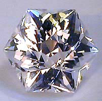 White Asterism in Danburite facet