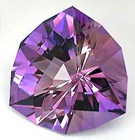 Ice cut in Ametrine/ametrine facet