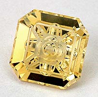 reticulated gold illusion cut - citrine