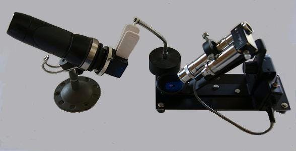 Copper sulphate filter and spectroscope - crossed filters testing