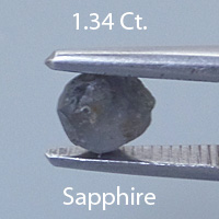Rough version of Round Brilliant Cut Color Change Sapphire