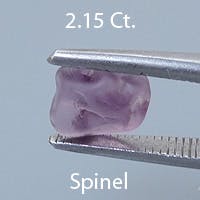 Rough version of Fancy Round Brilliant Cut Spinel