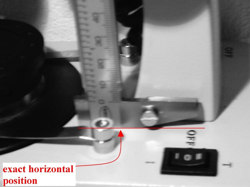 aligning the caliper