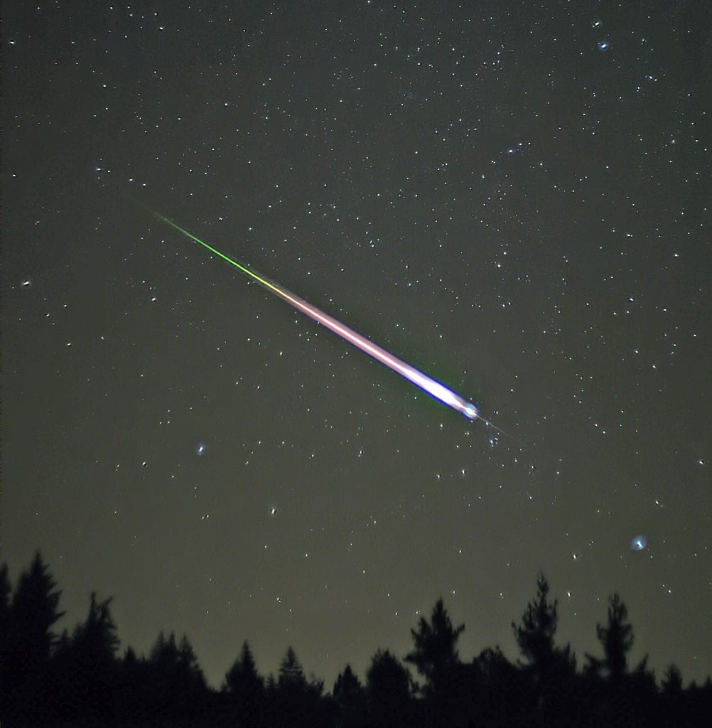 Leonid meteor