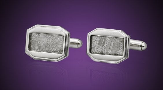 cufflinks - Muonionalusta meteorite