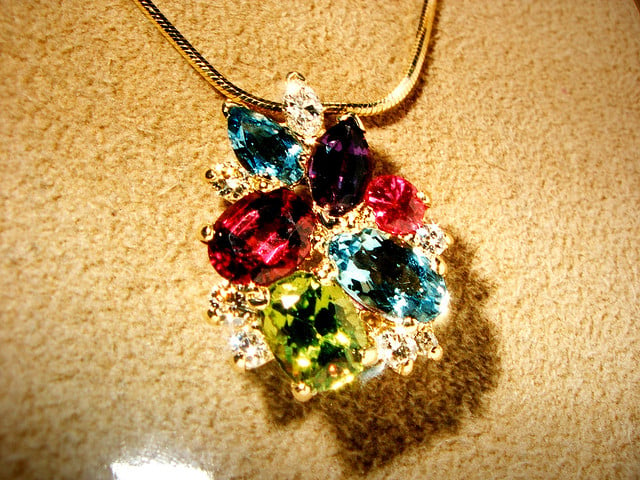 birthday pendant - alternative birthstones