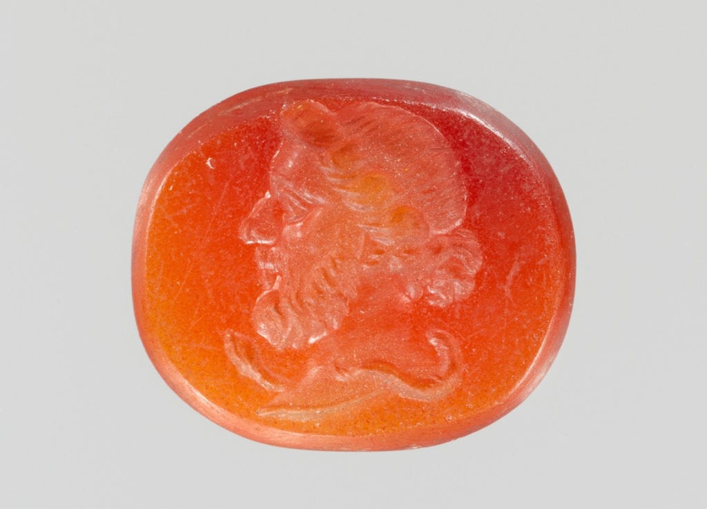 carnelian carved gemstone - Ancient Rome