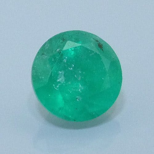 Finished version of Fancy Round Brilliant Cut Emerald