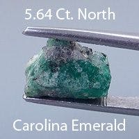 Rough version of Buff Top Emerald Cut Emerald