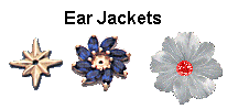 gem earrings - ear jackets