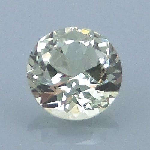 Finished version of Fancy Round Brilliant Cut Natural Chrysoberyl
