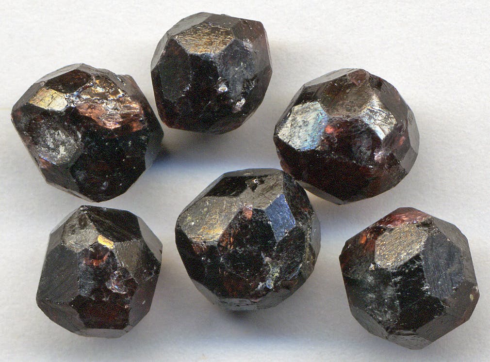 almandine garnet crystals - Alaska
