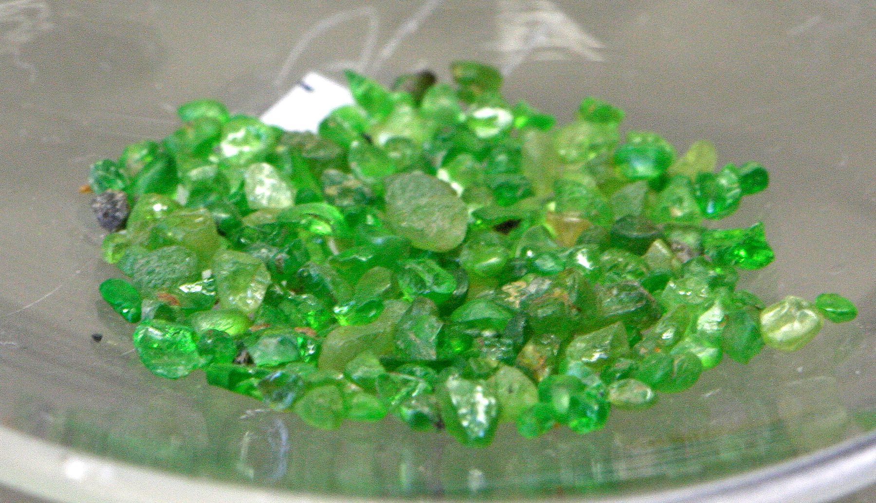 Demantoid crystals - Russia