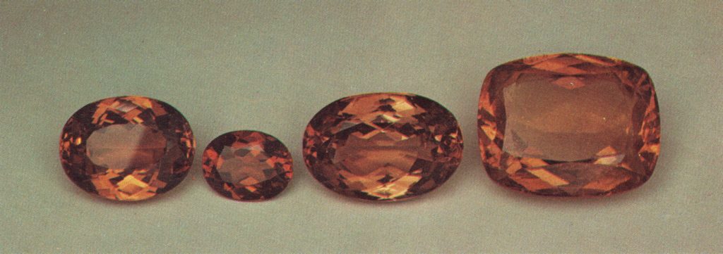 Faceted spessartites - Brazil