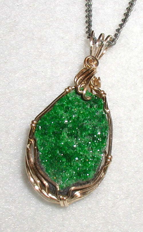 uvarovite pendant