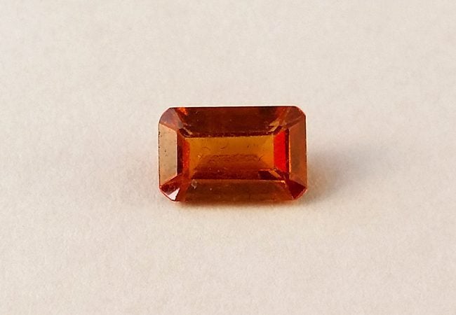 Faceted hessonite - Sri Lanka