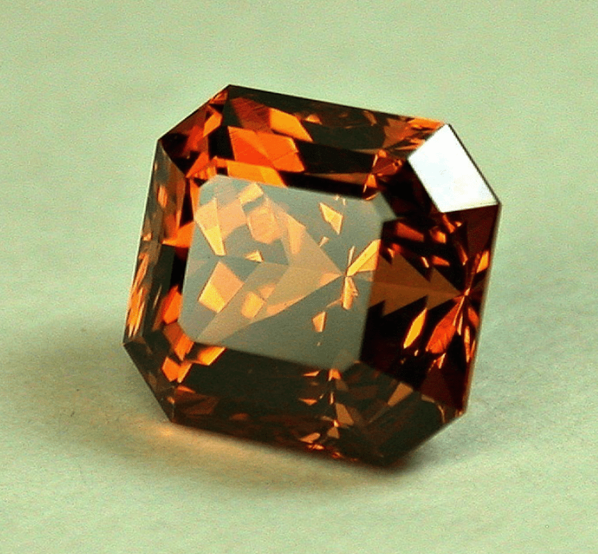 faceted spessartite - Ramona, California