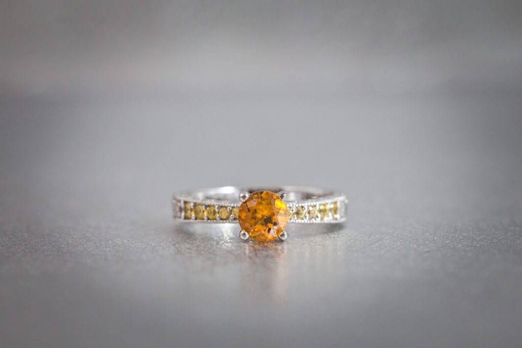 citrine - colored gemstone engagement rings